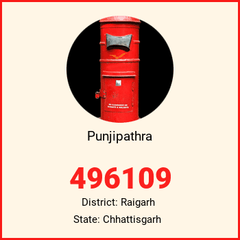 Punjipathra pin code, district Raigarh in Chhattisgarh