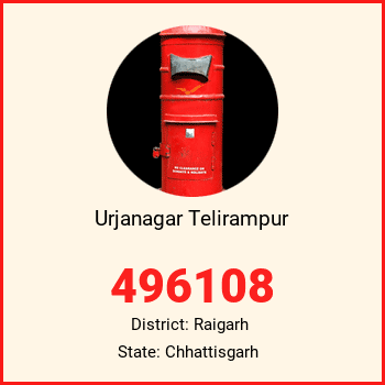 Urjanagar Telirampur pin code, district Raigarh in Chhattisgarh