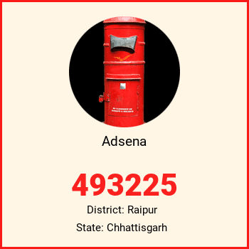 Adsena pin code, district Raipur in Chhattisgarh