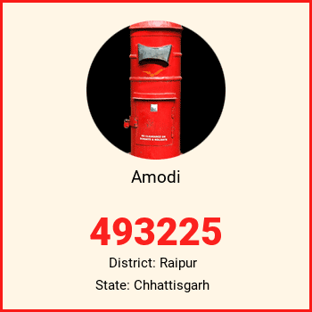 Amodi pin code, district Raipur in Chhattisgarh