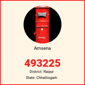 Amsena pin code, district Raipur in Chhattisgarh