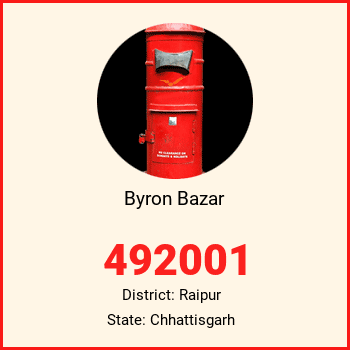Byron Bazar pin code, district Raipur in Chhattisgarh