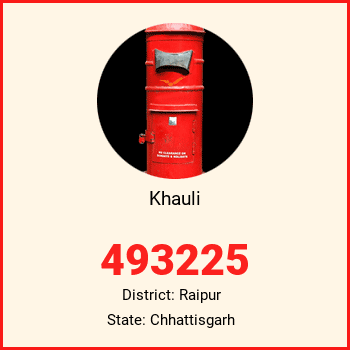 Khauli pin code, district Raipur in Chhattisgarh