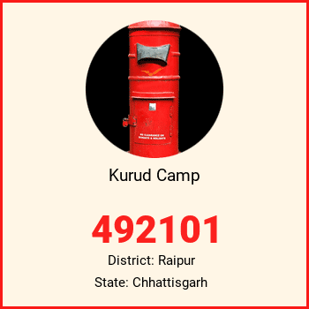Kurud Camp pin code, district Raipur in Chhattisgarh