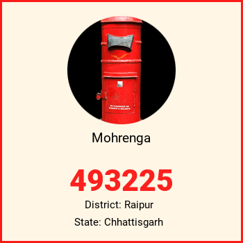 Mohrenga pin code, district Raipur in Chhattisgarh