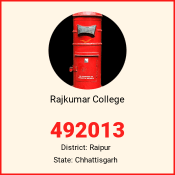 Rajkumar College pin code, district Raipur in Chhattisgarh