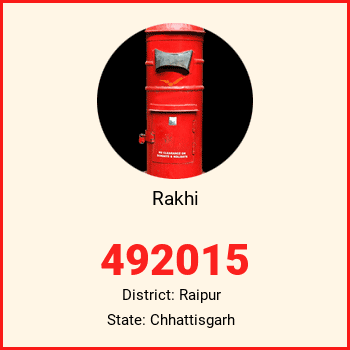 Rakhi pin code, district Raipur in Chhattisgarh