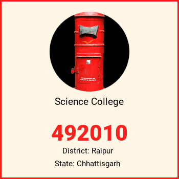 Science College pin code, district Raipur in Chhattisgarh