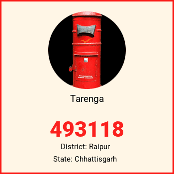 Tarenga pin code, district Raipur in Chhattisgarh