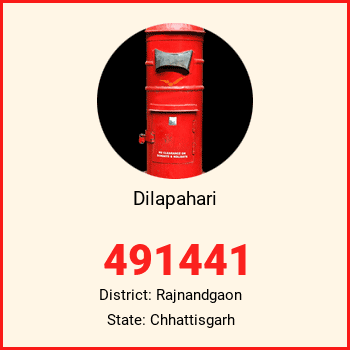 Dilapahari pin code, district Rajnandgaon in Chhattisgarh