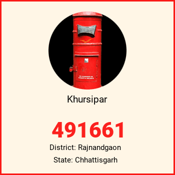 Khursipar pin code, district Rajnandgaon in Chhattisgarh