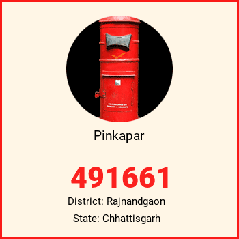 Pinkapar pin code, district Rajnandgaon in Chhattisgarh