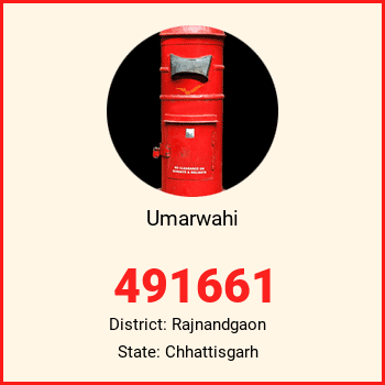 Umarwahi pin code, district Rajnandgaon in Chhattisgarh