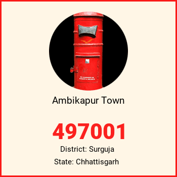 Ambikapur Town pin code, district Surguja in Chhattisgarh