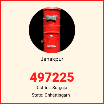 Janakpur pin code, district Surguja in Chhattisgarh