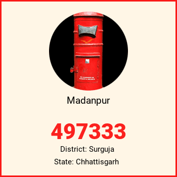 Madanpur pin code, district Surguja in Chhattisgarh