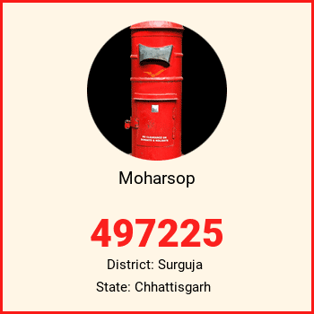 Moharsop pin code, district Surguja in Chhattisgarh