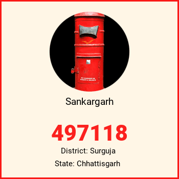 Sankargarh pin code, district Surguja in Chhattisgarh