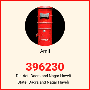 Amli pin code, district Dadra and Nagar Haveli in Dadra and Nagar Haveli