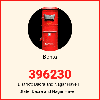 Bonta pin code, district Dadra and Nagar Haveli in Dadra and Nagar Haveli