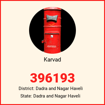 Karvad pin code, district Dadra and Nagar Haveli in Dadra and Nagar Haveli