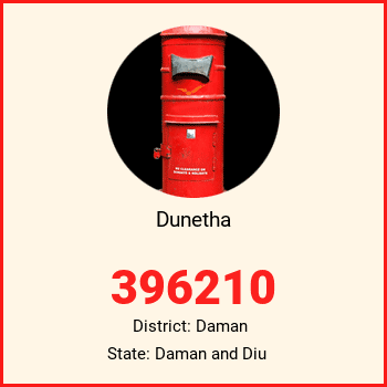 Dunetha pin code, district Daman in Daman and Diu