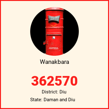 Wanakbara pin code, district Diu in Daman and Diu