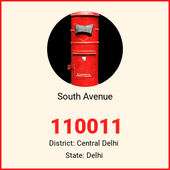South Avenue pin code, district Central Delhi in Delhi
