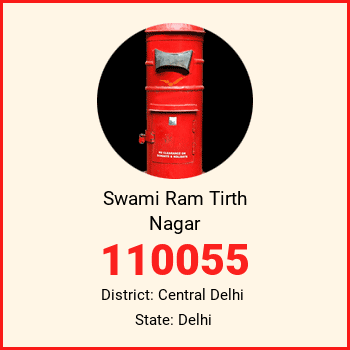 Swami Ram Tirth Nagar pin code, district Central Delhi in Delhi