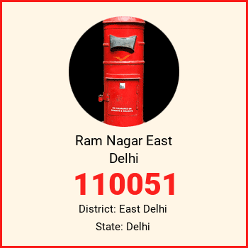 Ram Nagar East Delhi pin code, district East Delhi in Delhi