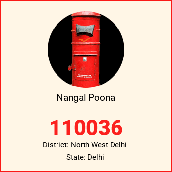 Nangal Poona pin code, district North West Delhi in Delhi