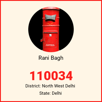 Rani Bagh pin code, district North West Delhi in Delhi