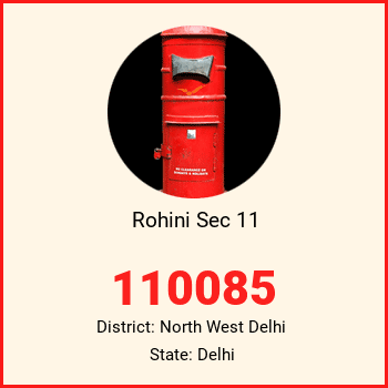 Rohini Sec 11 pin code, district North West Delhi in Delhi