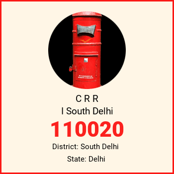 C R R I South Delhi pin code, district South Delhi in Delhi