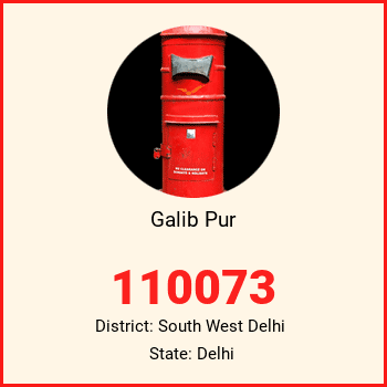Galib Pur pin code, district South West Delhi in Delhi