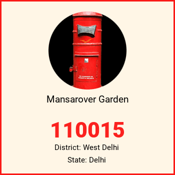 Mansarover Garden pin code, district West Delhi in Delhi