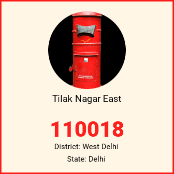 Tilak Nagar East pin code, district West Delhi in Delhi