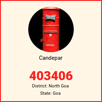 Candepar pin code, district North Goa in Goa
