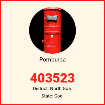 Pomburpa pin code, district North Goa in Goa
