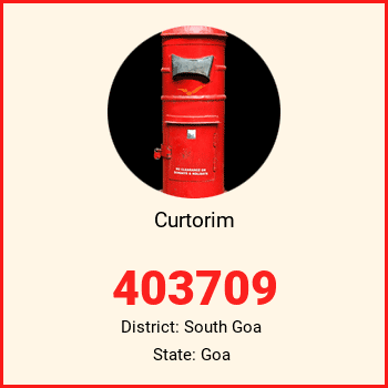 Curtorim pin code, district South Goa in Goa
