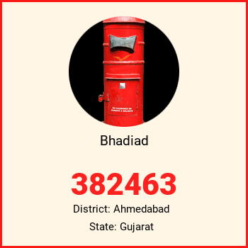 Bhadiad pin code, district Ahmedabad in Gujarat