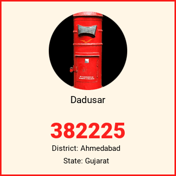 Dadusar pin code, district Ahmedabad in Gujarat