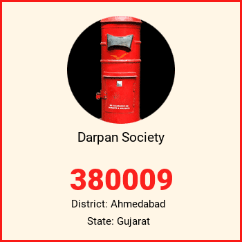 Darpan Society pin code, district Ahmedabad in Gujarat
