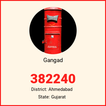 Gangad pin code, district Ahmedabad in Gujarat
