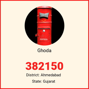Ghoda pin code, district Ahmedabad in Gujarat