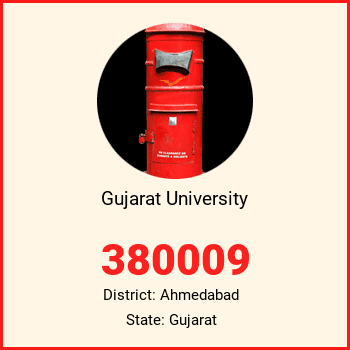 Gujarat University pin code, district Ahmedabad in Gujarat