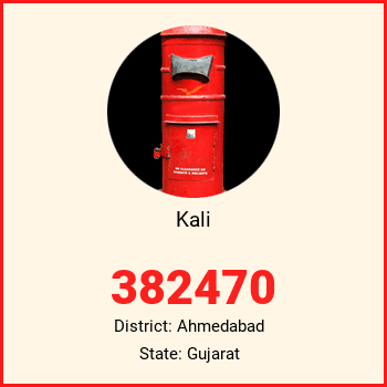 Kali pin code, district Ahmedabad in Gujarat