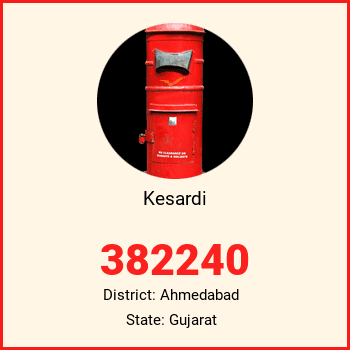 Kesardi pin code, district Ahmedabad in Gujarat