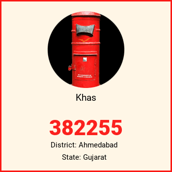 Khas pin code, district Ahmedabad in Gujarat