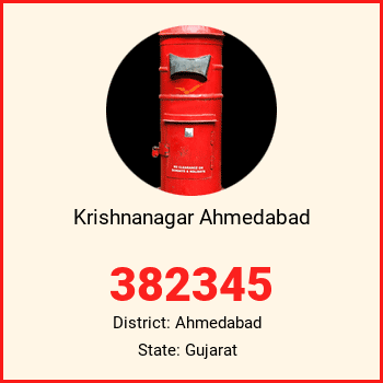 Krishnanagar Ahmedabad pin code, district Ahmedabad in Gujarat